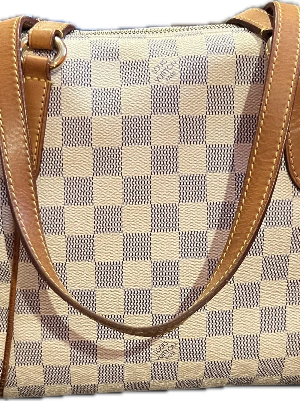 Authentic Louis Vuitton Totally PM Damier Azur Tote - Entrupy Certified